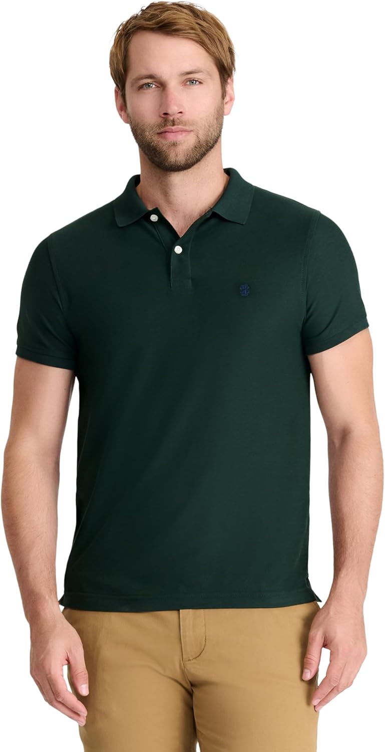 IZOD Men's Advantage Performance Short Sleeve Fashion Polo Shirt
