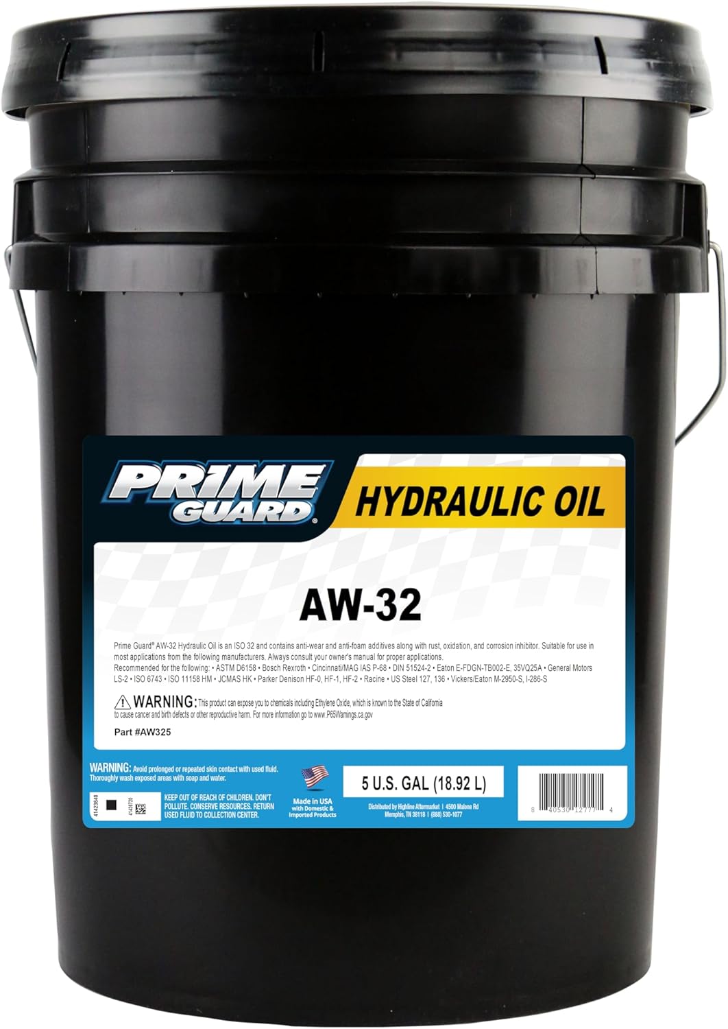 Prime Guard AW-32 Hydraulic Oil - 5 Gallon