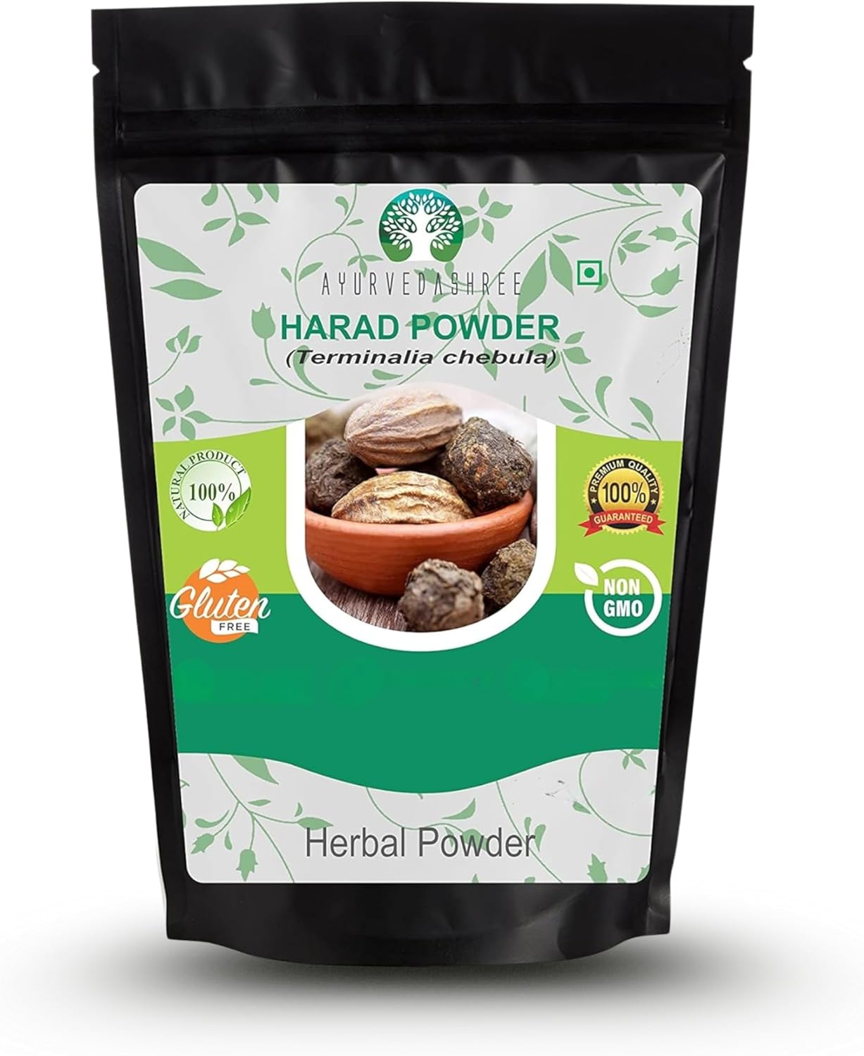 Haritaki Powder 50 Gm I Terminalia Chebula Powder I an Ayurvedic Herb for Vata I Vata Kapha and Pitta BalancerI Non GMO I Gluten Free I GMP Cerfitied