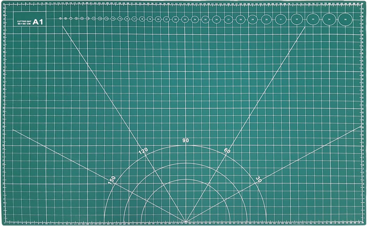 A1 (900X600MM) Cutting Mat Non Slip Self Healing Printed Grid Art & Craft Design