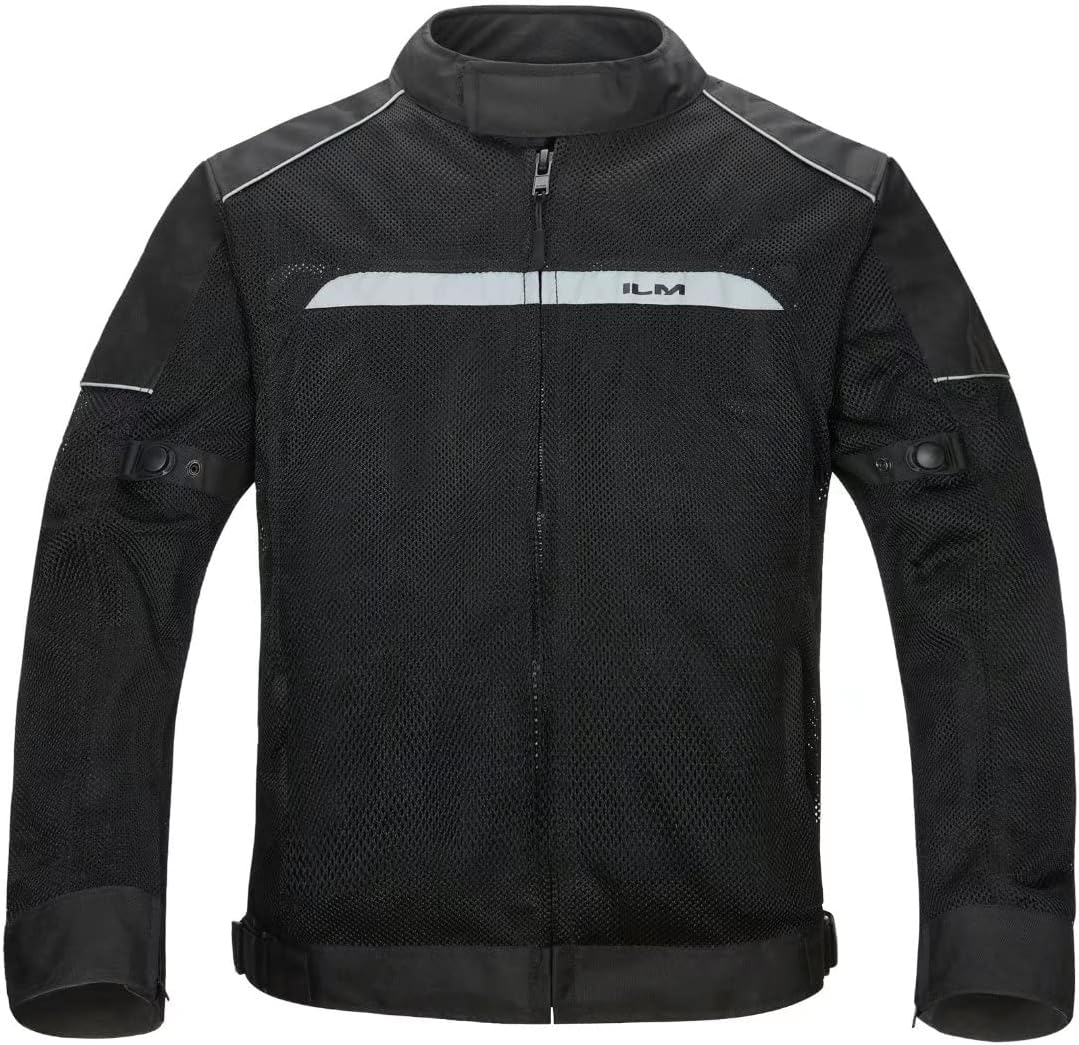 ILM CE Armored Mesh Motorcycle Jackets for Men Women Mesh Textile All Seasons Reflective Riding Jacket Model-B01