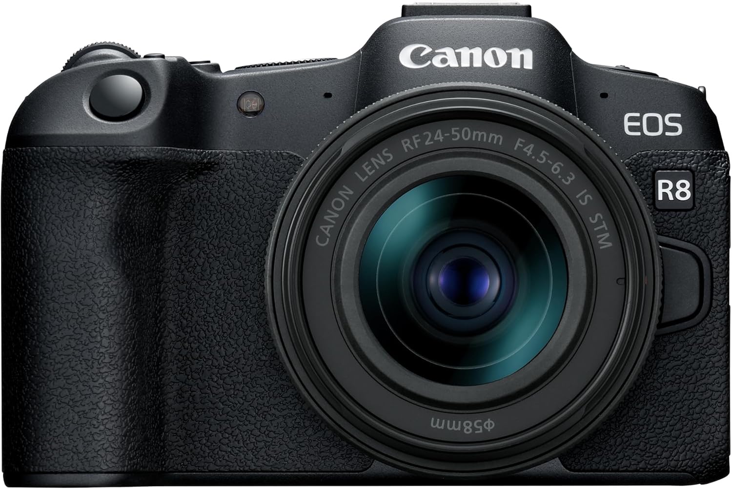 Canon EOS R8 + RF 24-50mm F4.5-6.3 IS STM Lens - 24.2MP Full-Frame Mirrorless Camera, Dual Pixel CMOS AF II - 4K up to 60p - Up to 40 FPS Cont. Shooting, Touch Screen - Bluetooth, Wi-Fi & USB-C