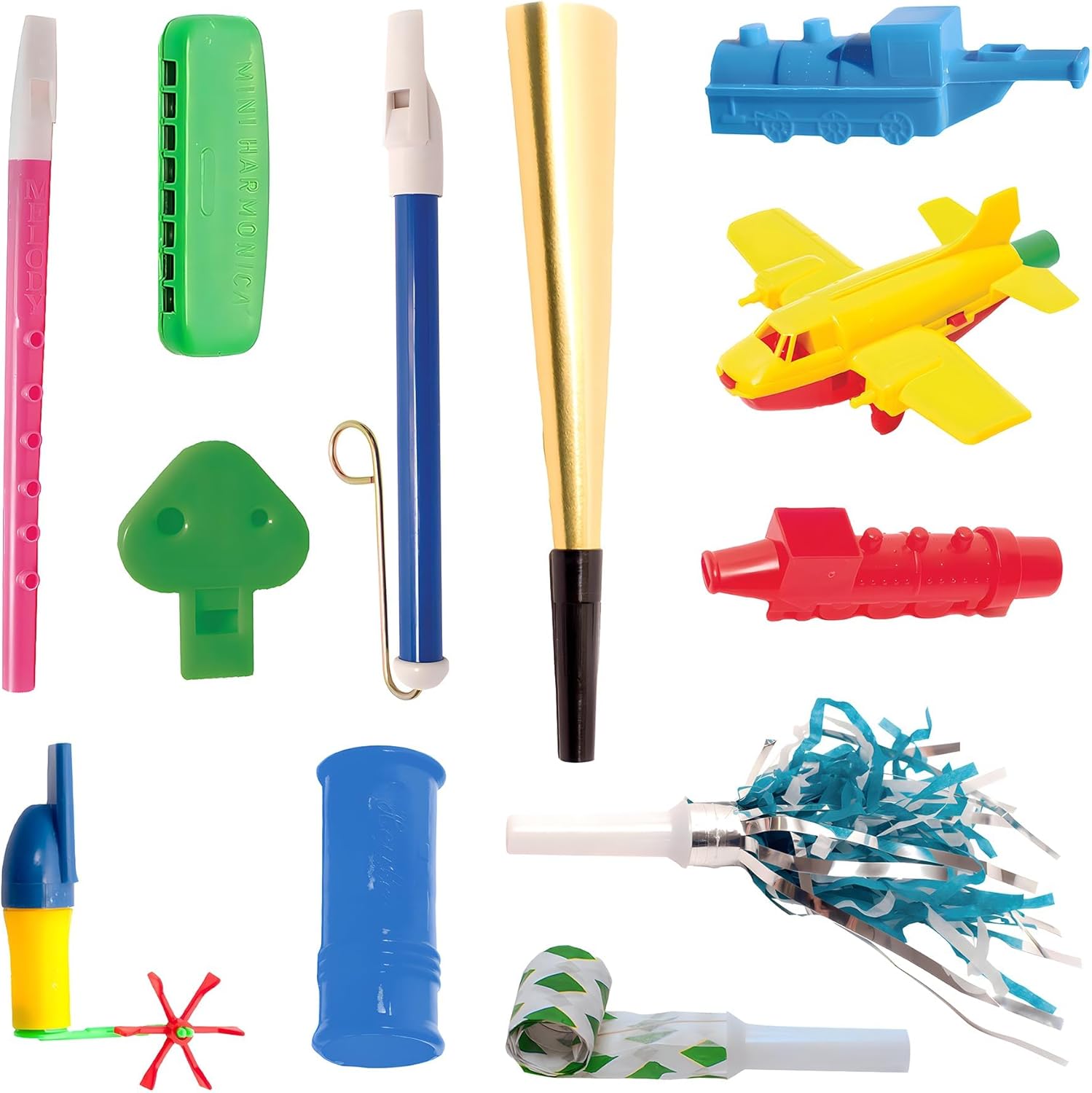 TalkTools Horn Kit | Oral Motor Placement Therapy | Improve Speech, Tongue Lip Placement | Reduce or Eliminate Drooling | Abdominal Grading | Controlled Oral Airflow, and Speech Clarity - 12 Tools