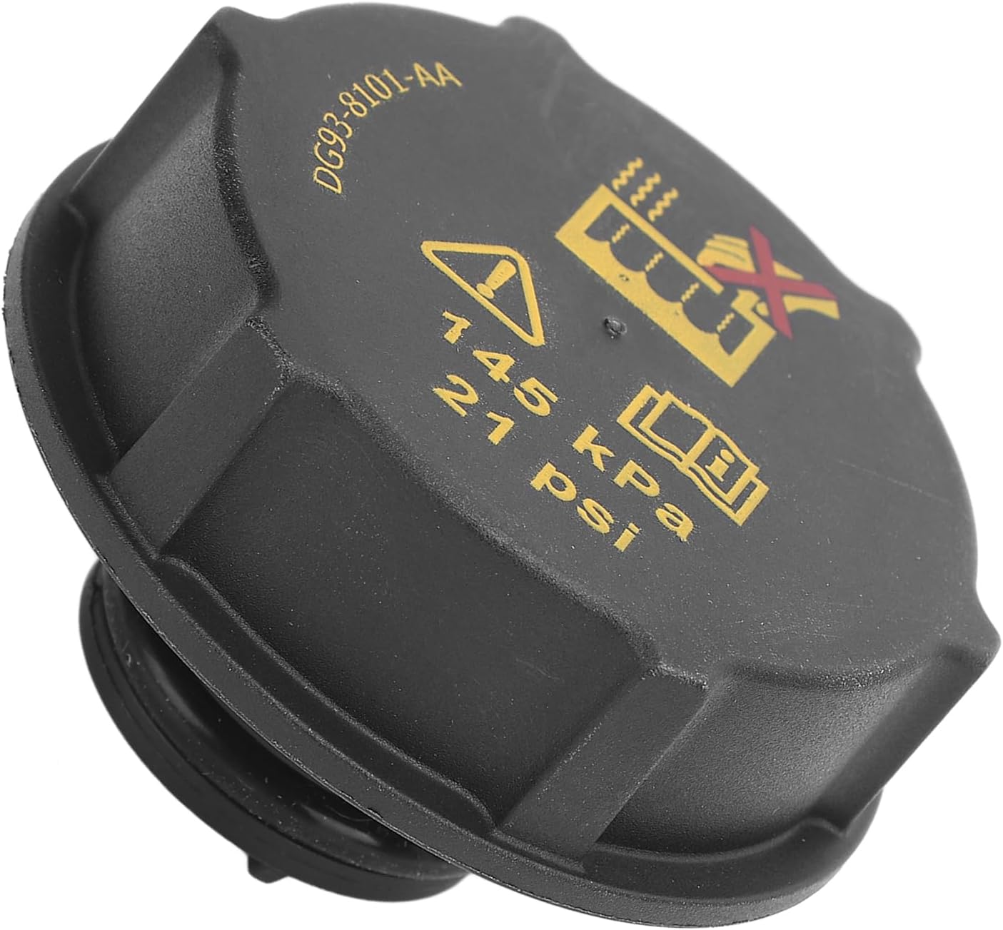 Bonbela Coolant Reservoir Cap Coolant Overflow Bottle Cap Coolant Recovery Bottle Cap Improved Pressure Relief 145KPa/21Psi with Leakproof Seal for Vehicles 2013-2022