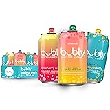 bubly Sparkling Water, 3 Flavor Variety Pack (Bellini, Strawberry Sunset, Coconut Pineapple), Zero Sugar & Zero Calories, 12 Fl Oz Cans (Pack of 18)