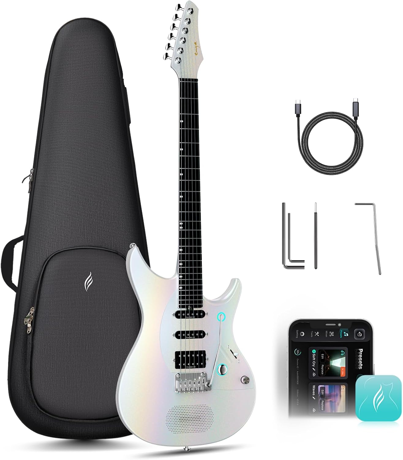 ENYA INSPIRE PRO AL 39" Smart Electric Guitar, with Custom APEX LAB Pickups
