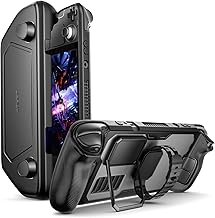 JSAUX PC0104 ModCase for Steam Deck, Steam Deck Case with Detachable Front Shell Include Protective Case, Face Cover,Metal Bracket and Strap-Basic Set