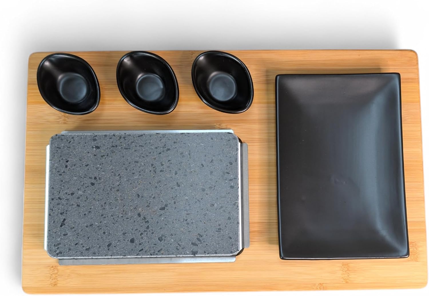 Black Rock Grill Steak on a Stone Hot Lava Cooking Set