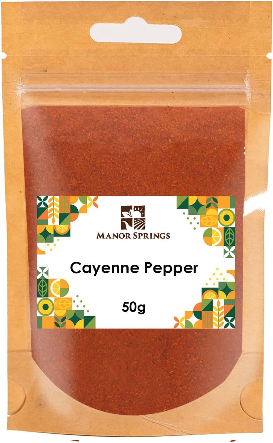 Cayenne Pepper 50g - 35,000 SHU Heat - by Manor Springs