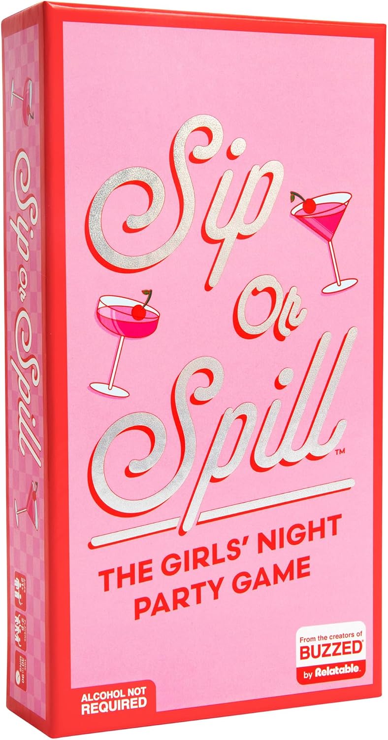 WHAT DO YOU MEME? Sip or Spill by Buzzed, Fun Social Drinking Games for Adults, The Ultimate Bachelorette Party Games and Card Games, Includes 300 Cards and Instructions.