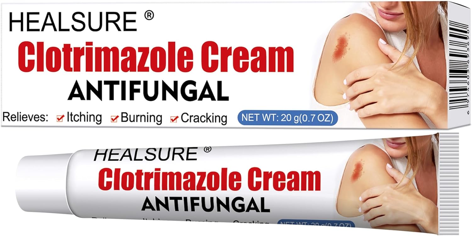 Antifungal Cream 20g - Anti Fungal Skin Gel Fast Relief Jock Itch, Ringworm, Eczema, Effective Athlete's Foot Treatment, Soothes Itching