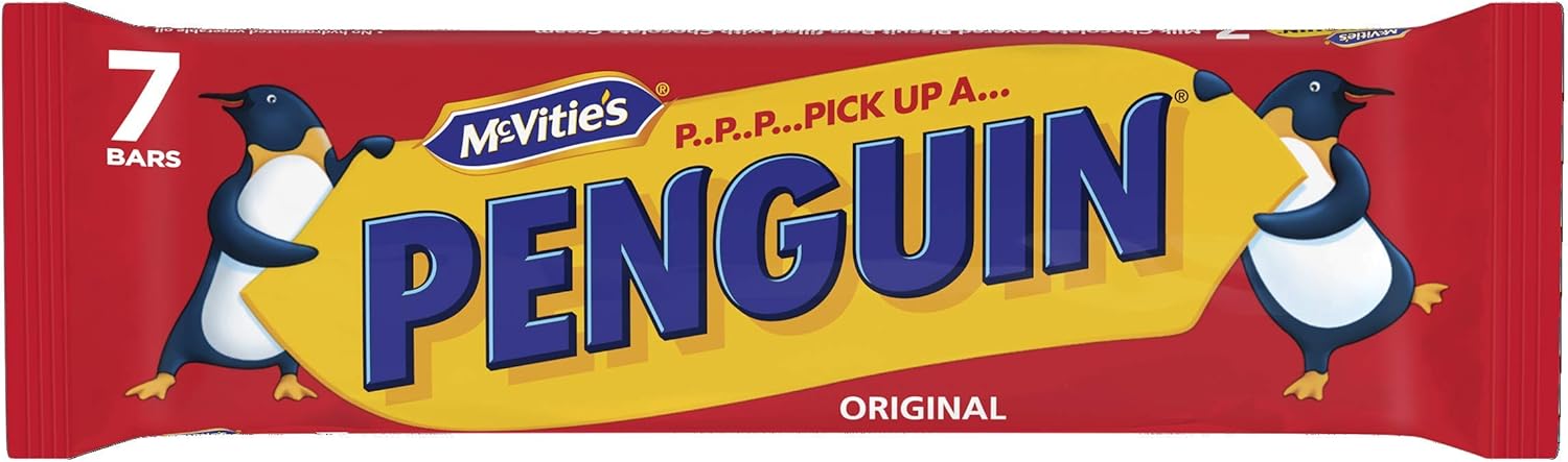 McVitie's Milk Chocolate Penguin Biscuits, 7 Biscuits (Pack of 1)