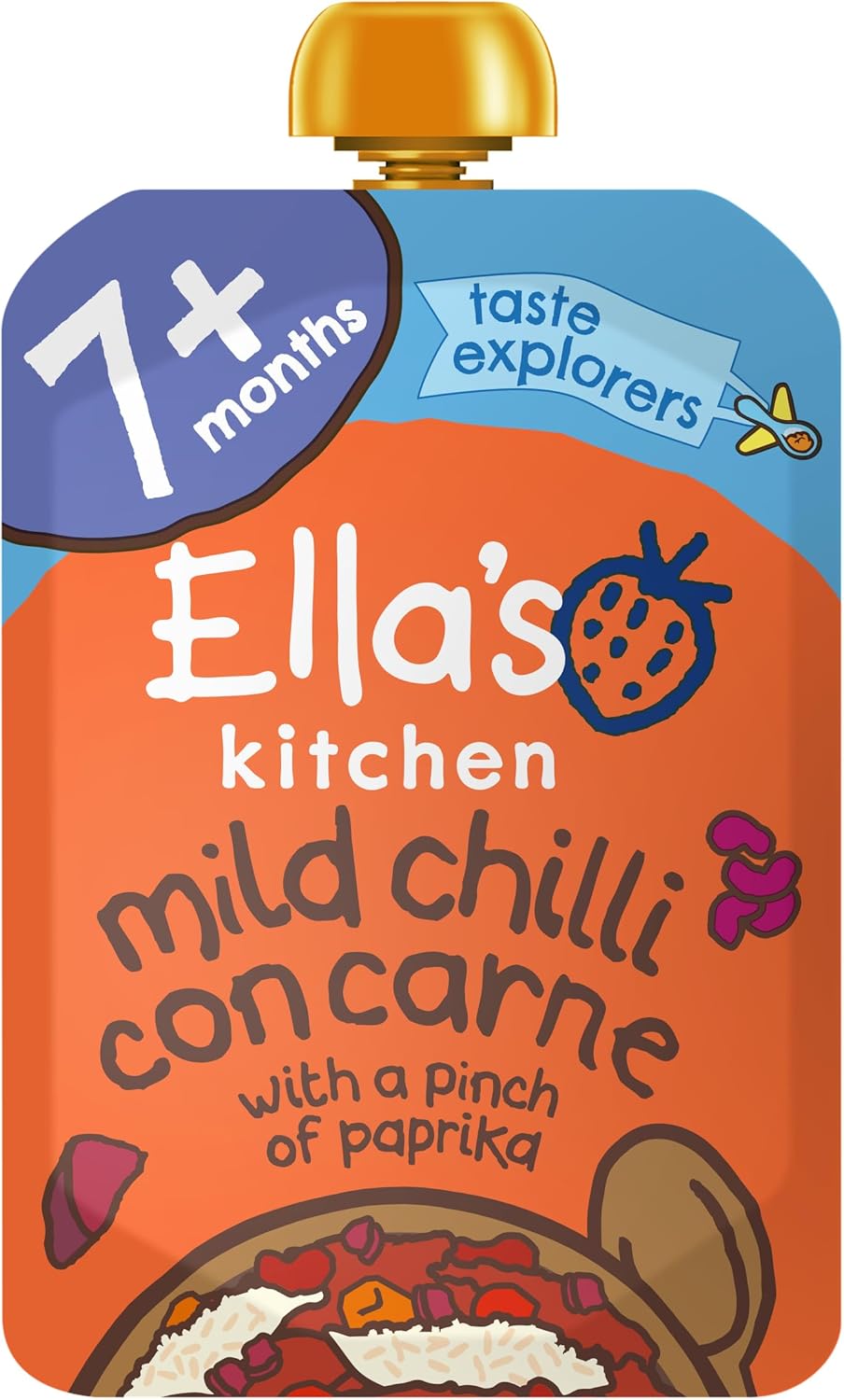 Ella's Kitchen Mild Chili Con Carne 7 Months, 130g