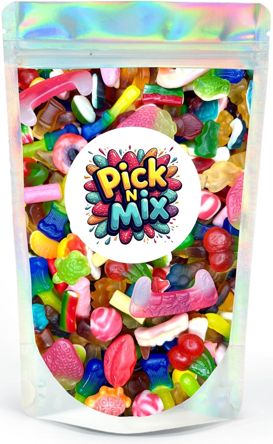Large 800g Bag of Non-Fizzy, Gummy Pick and Mix Sweets – A Delicious Mix of Gummy & Retro Flavours – Great for Sharing Sweets in Bulk - A Fun Candy Treat or Gift Alternative.