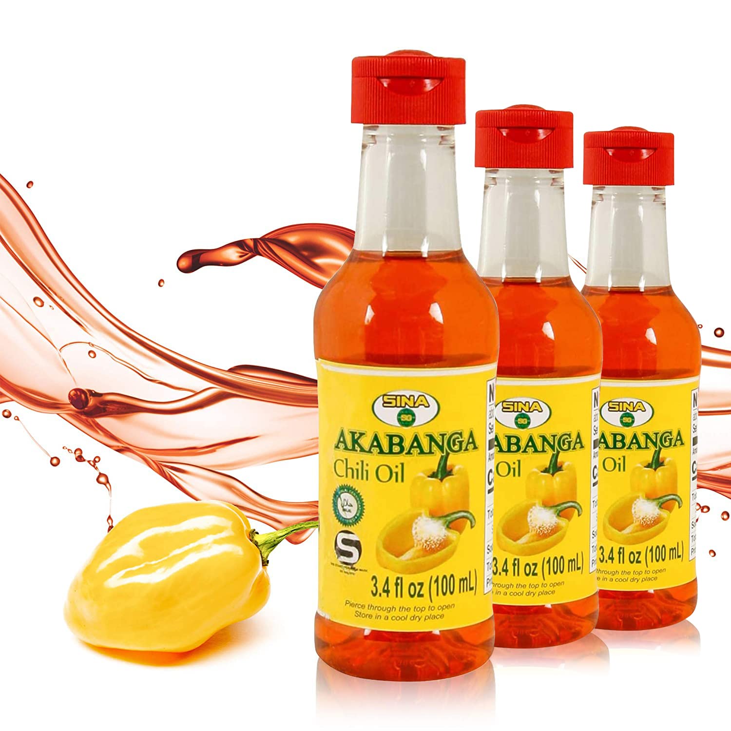 3 pack of Akabanga Extra Hot Chilli Sauce (spicy)