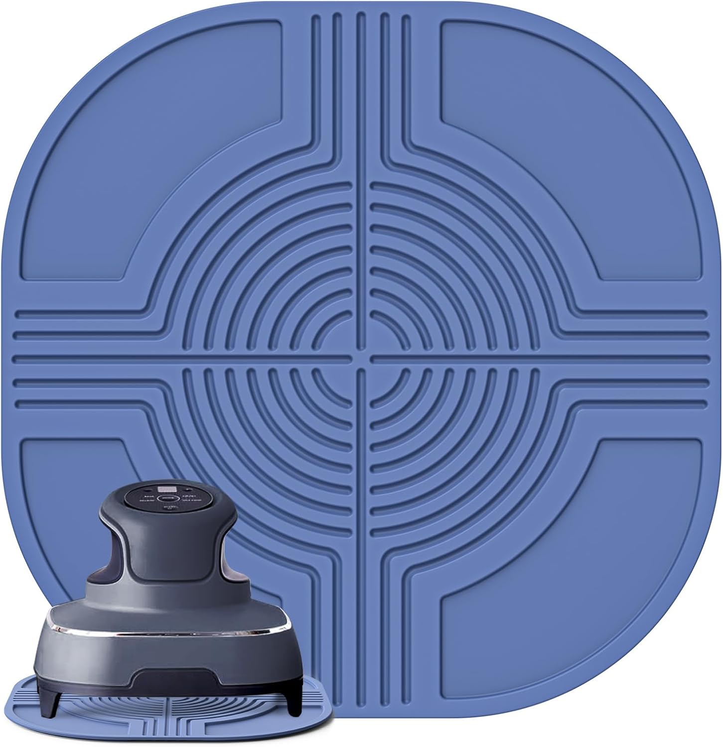 Silicone Air Fryer Trivets for Ninja Crispi Accessory Hot Mat-Portable Glass Air Fryer Cooking System Holder, Heat-Resistant, Non-Slip Protects Tabletop Clean from Damage, Easy to Clean