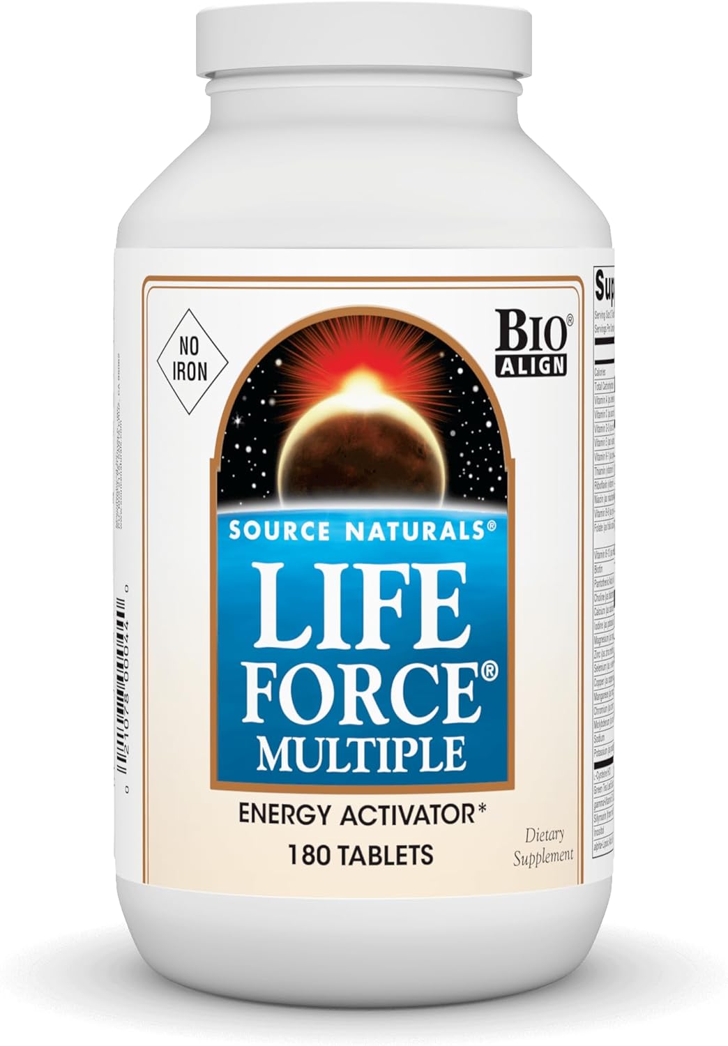 Source Naturals Life Force Multiple, No Iron, Enegry Activator* - 180 Tablets