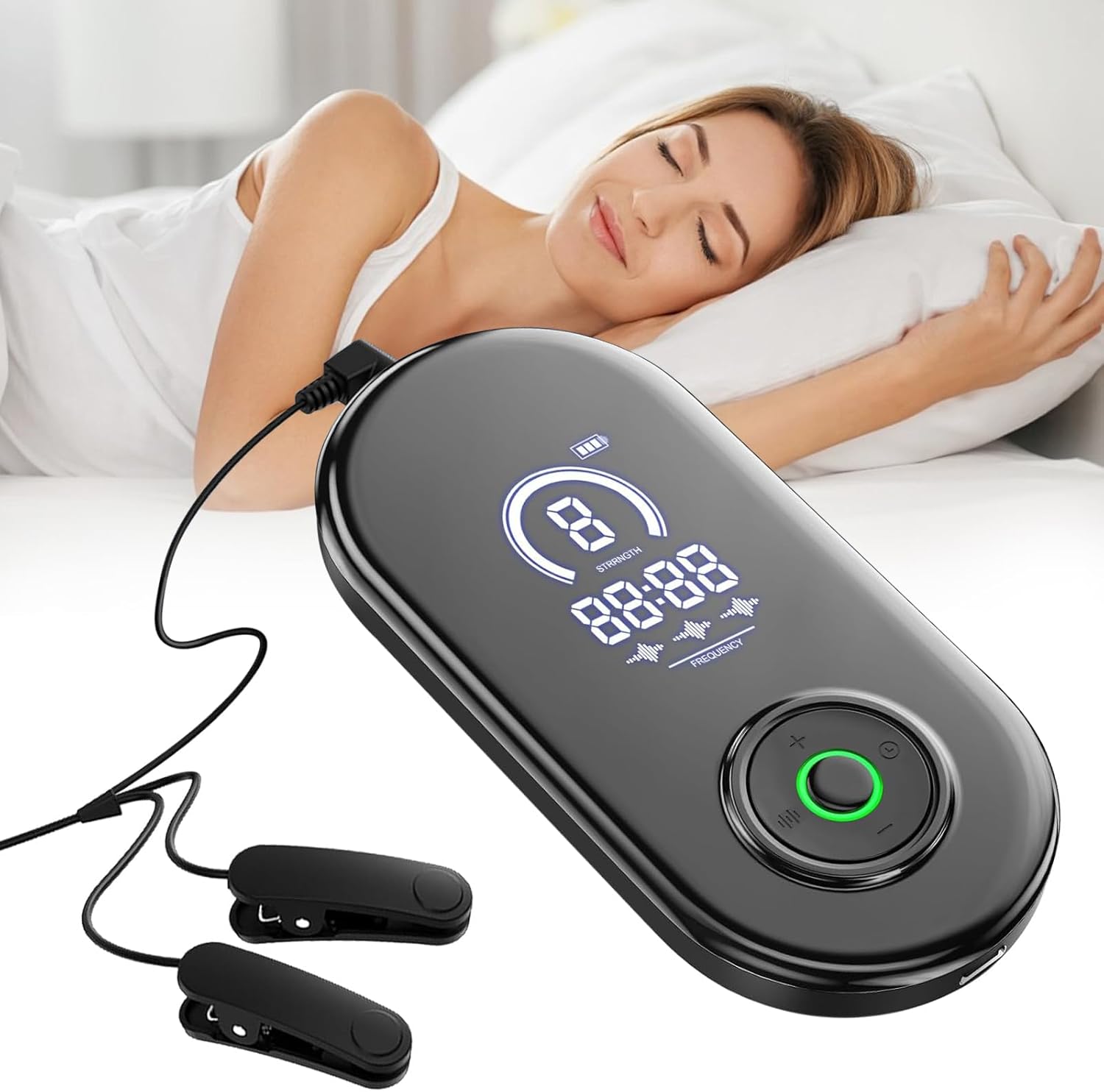 LIROPAU Sleep Aid Device, Sleep Aid Device for Insomnia, Portable Sleep Aids for Adults with Anxiety,Migraine and Dizziness, Improve Deep Sleep, USB Charging