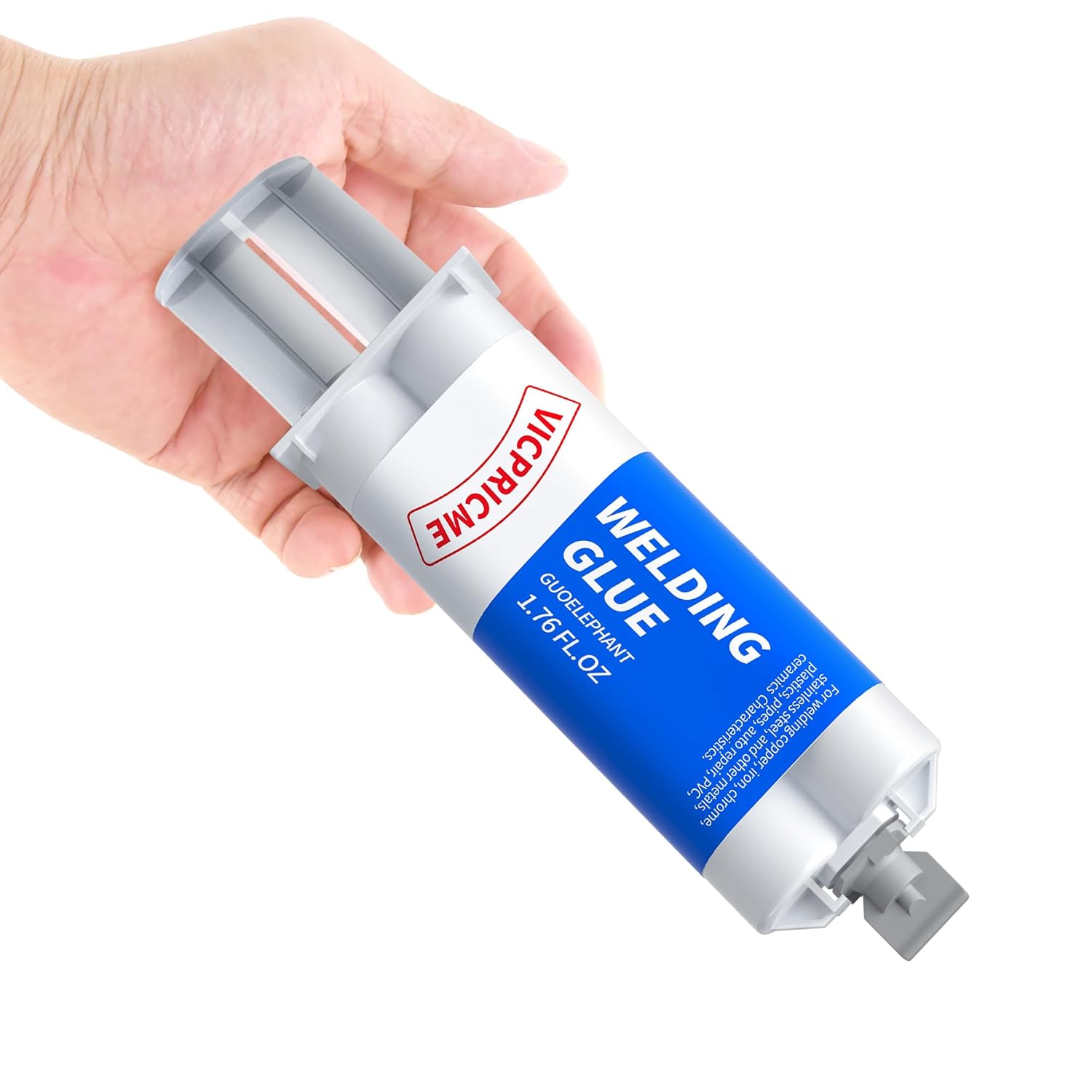 High-Strength 2-Part Epoxy Metal Glue, 1.76oz Heavy Duty Liquid Welding Glue for Metal, Ceramics, Stainless Steel | Heat Resistant & Versatile Repair