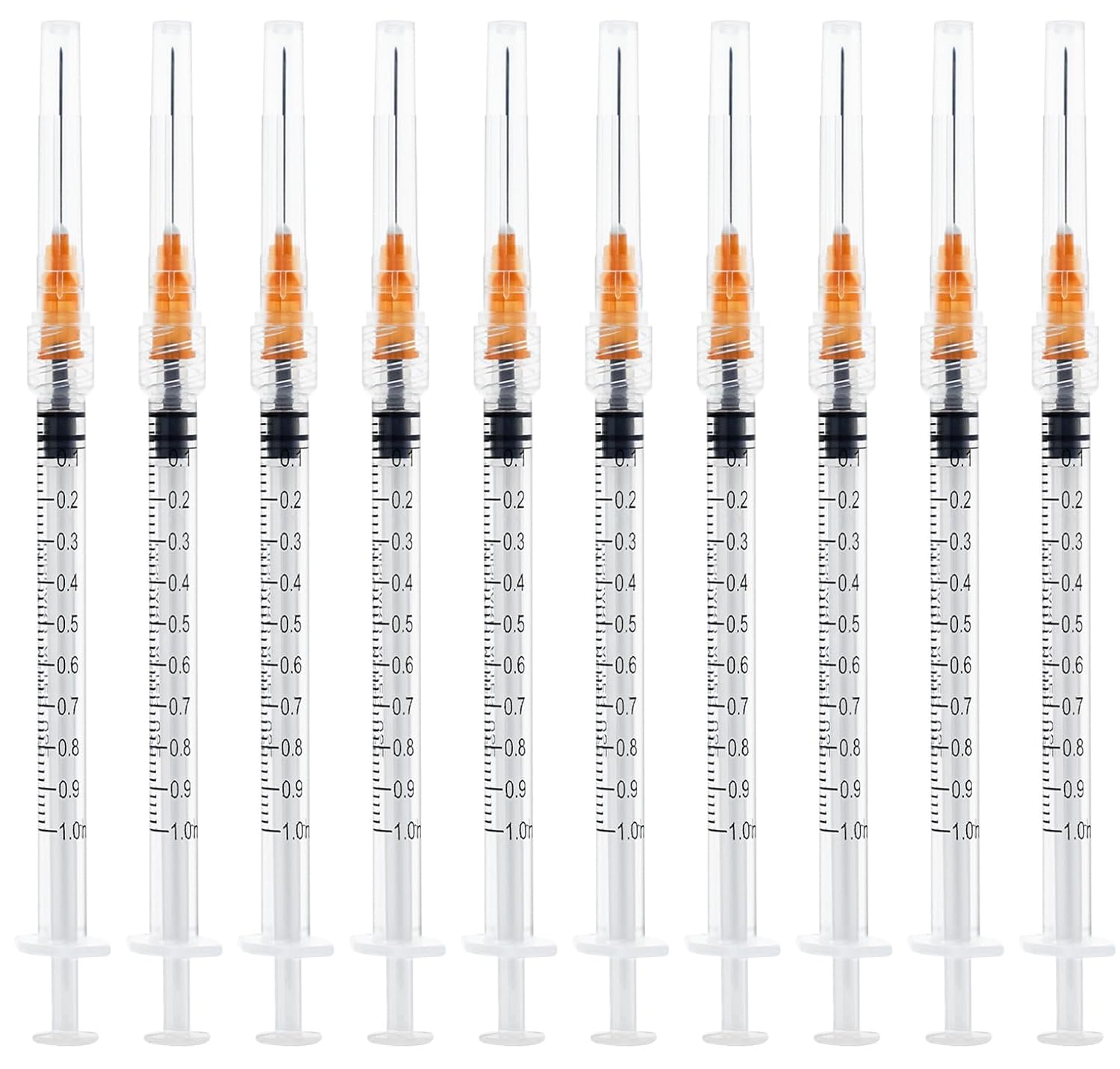 LMYKH 20 Pack 1ml with 25 Gauge 1 Inch Lab Supplies, Individually Wrapped