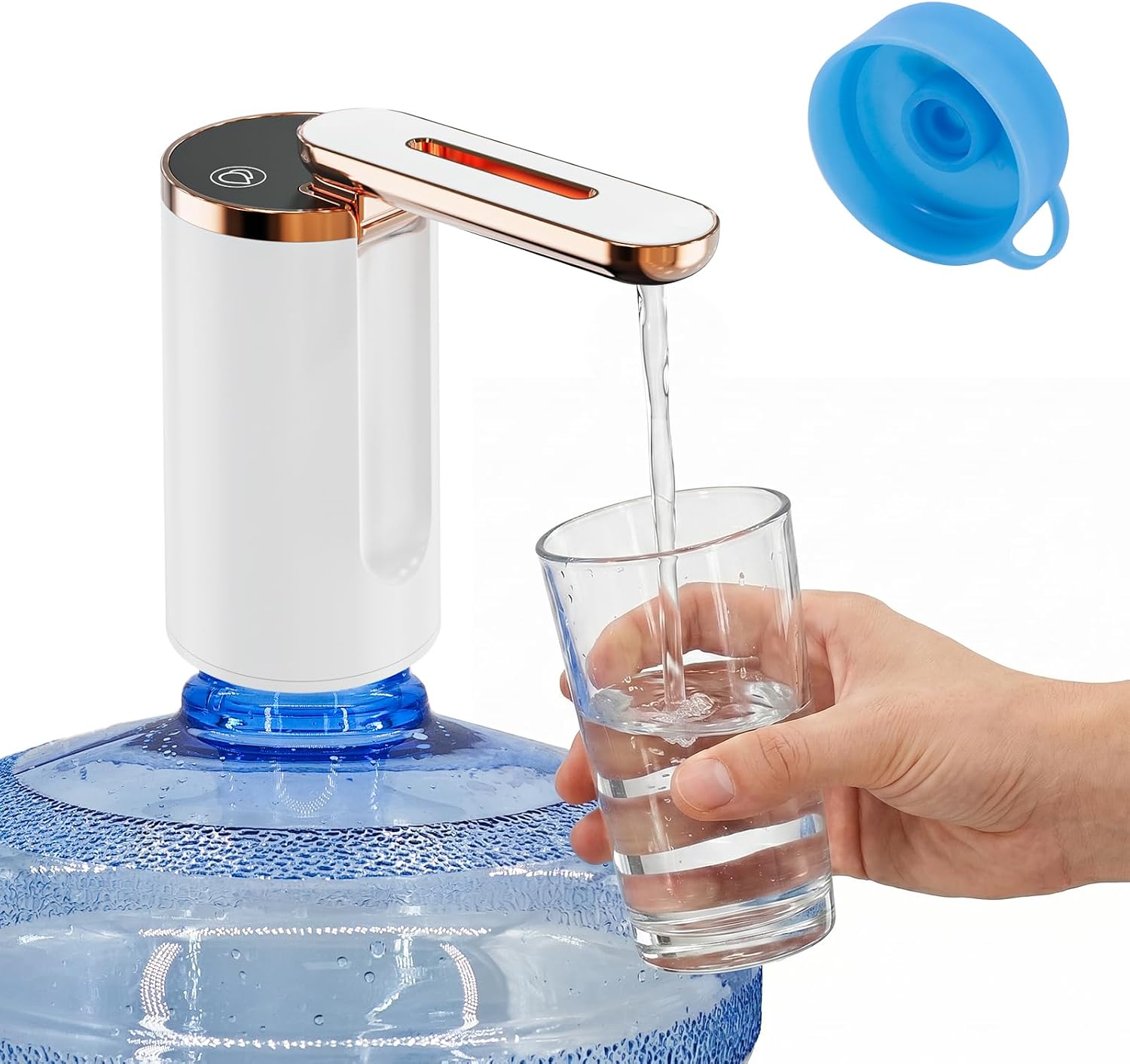 Myvision 5 Gallon Water Dispenser,Portable USB Charging Water Bottle Pump (Plus)
