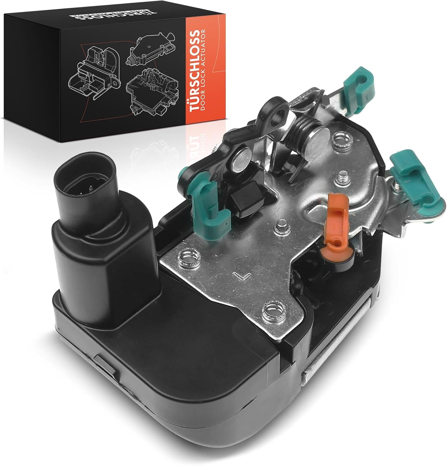 Frankberg Door Lock Actuator Front Left 2-Pin Compatible with Cherokee XJ SUV 1999-2001 Grand Cherokee I ZJ SUV 1993-1998 4/5-Doors Replace# 4773635