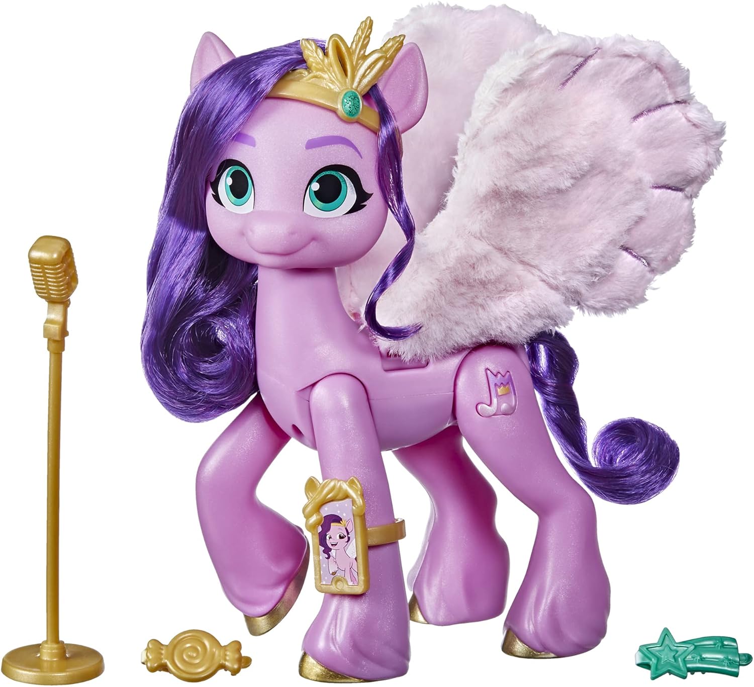 My Little Pony: A New Generation Movie Singing Star Princess Petals - 15-Cm Pony Toy that Sings, Plays Music for Kids