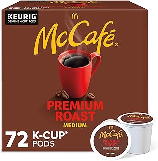 McCafe Premium Roast Coffee, Single Serve Keurig K-Cup Pods, Medium Roast, 72 Count
