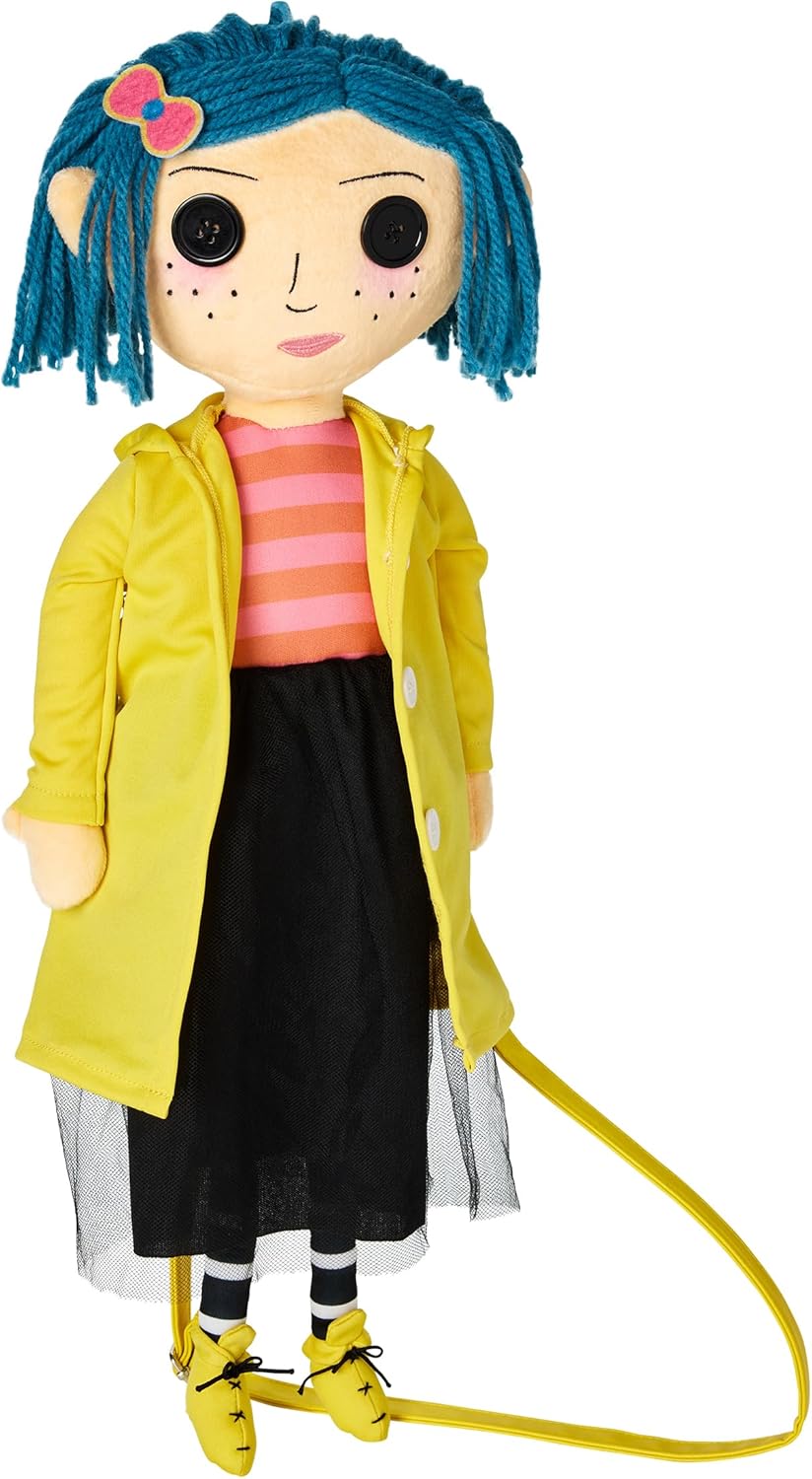 Spirit Halloween Coraline Plush Crossbody Bag | Officially Licensed | Coraline Accessory
