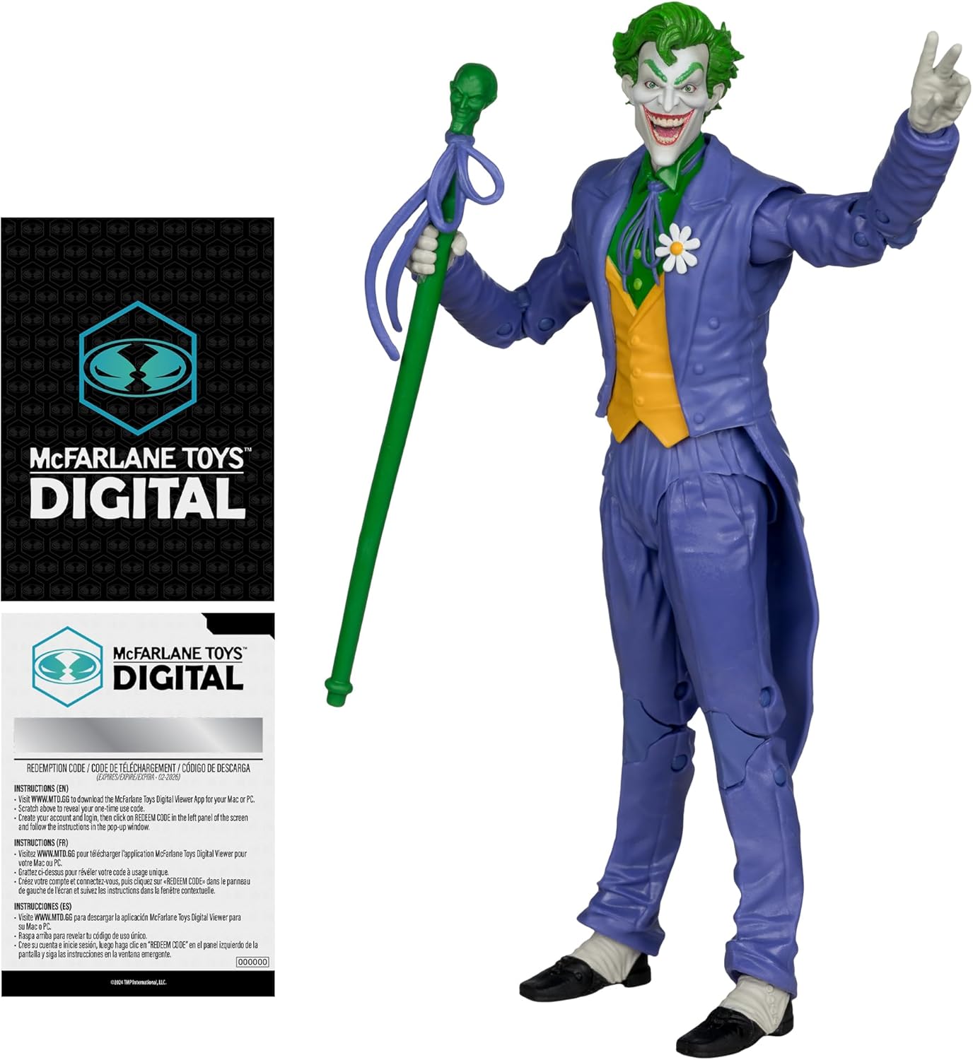 McFarlane Toys - DC Direct The Joker (DC: The Silver Age) 7in Action Figure Digital Collectible