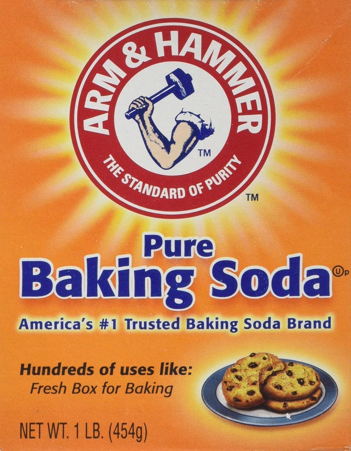 Arm & Hammer Baking Soda, 454g 16 Oz Versatile Kitchen and Household Essential (Pack of 2)