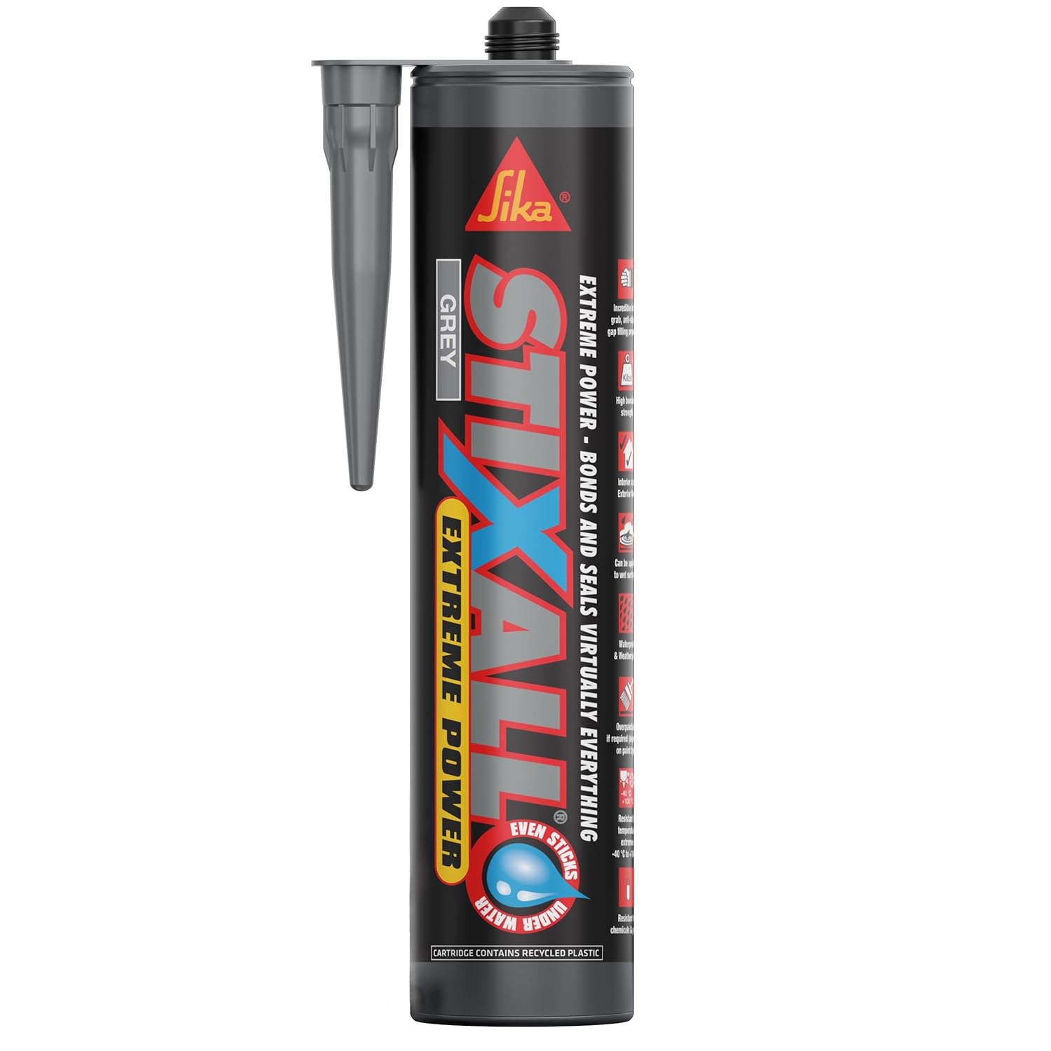 Sika Stixall – Extreme Power Sealant and Adhesive – Waterproof – Grey – 290ml