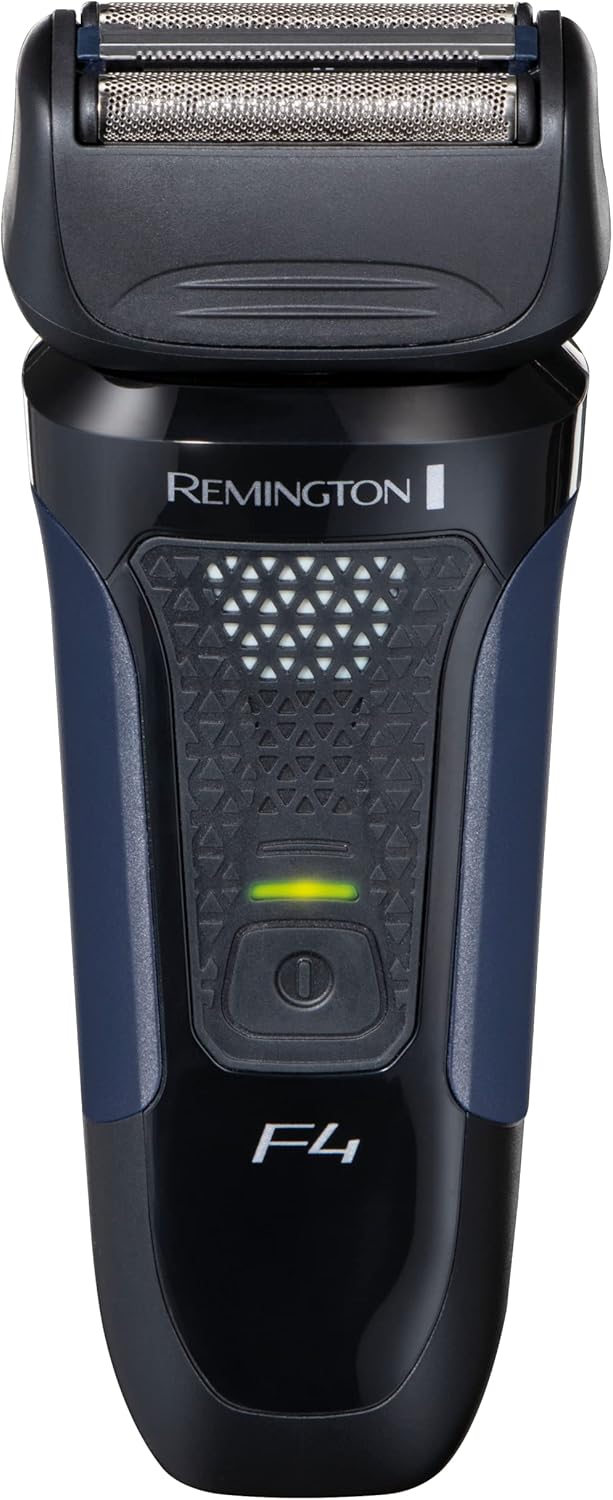 Remington F4 Men's Electric Shaver (Cordless, Wet & Dry, Foil Shaver, Flexible Cutting with Pivoting Head, Pop-up Detail Trimmer, 3-Day Stubble Styler Guard, 50-Minute Usage, 4-Hour Charge) F4002