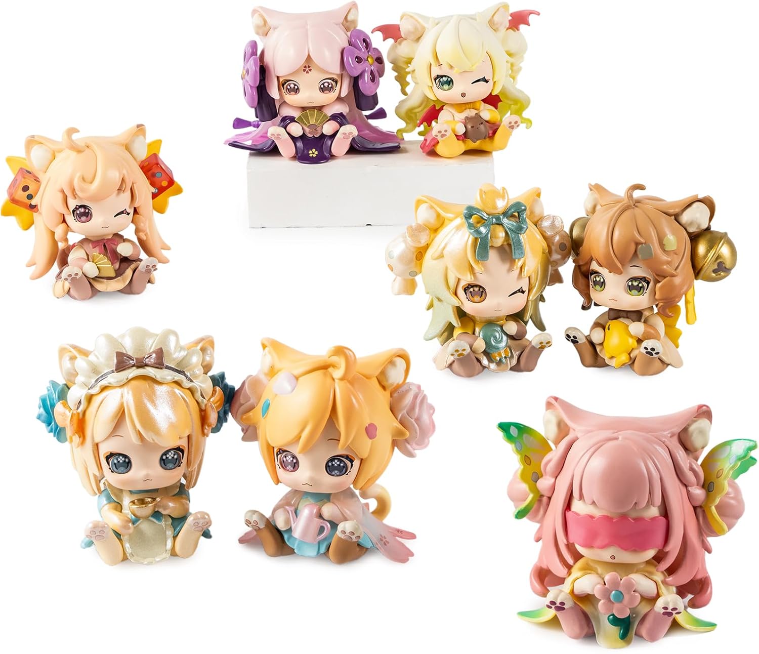 BEEMAI Moni cat Kitten Office Series Blind Box Single Box (Contains 1 Figure), Cute Figures Collectibles