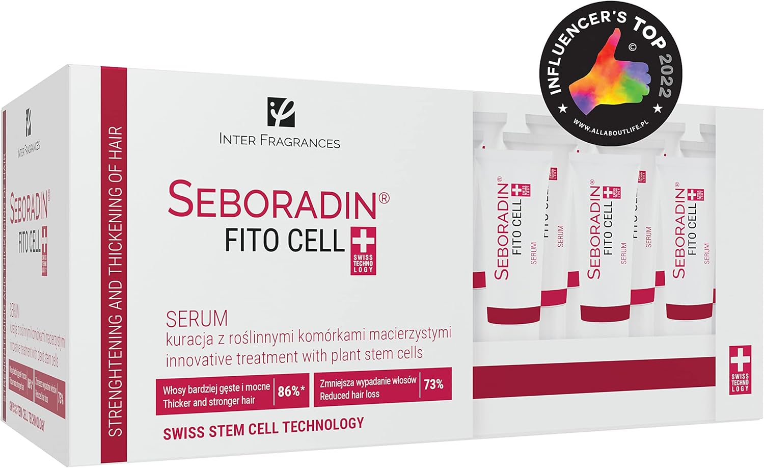 SEBORADIN FITO CELL Hair Serum - Swiss Technology Stem Cells, Phytocelltec Malus Domestica for Stronger Hair & Scalp Treatment