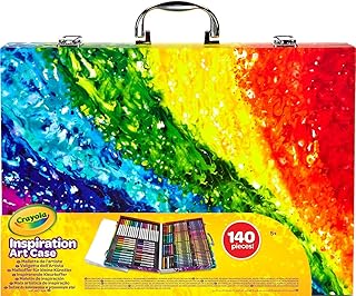 Crayola Inspiration Art Case Coloring Set - Space (140ct), Art Kit For Kids, Toys for Girls & Boys, Art Supplies Set, Drawing Gift for Kids, 5+ [Amazon Exclusive]