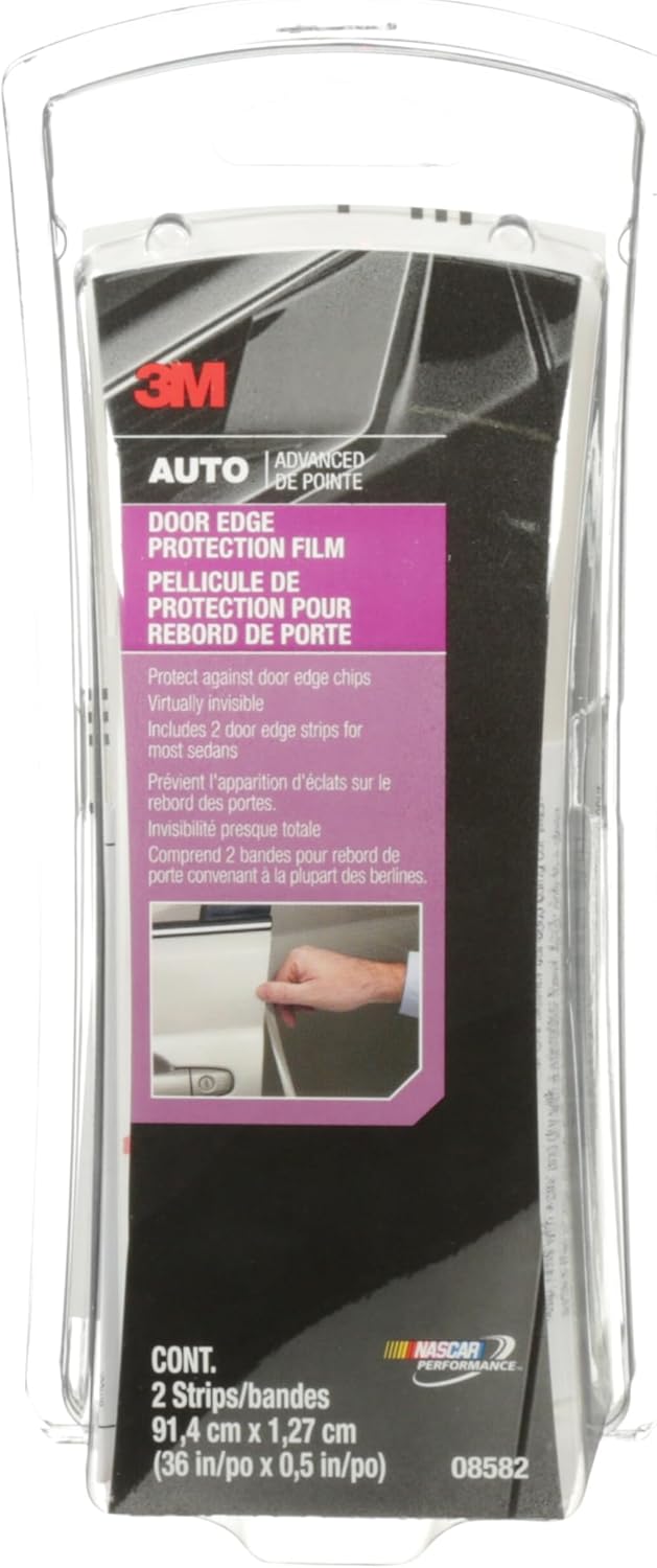 3M Door Edge Protection Film, 36 Inch, Protect Door Edges From Chips, Scratches, and Scuffs, No Tool Required, Yellowing and Staining Resistant, Professional Grade Solution (08582)
