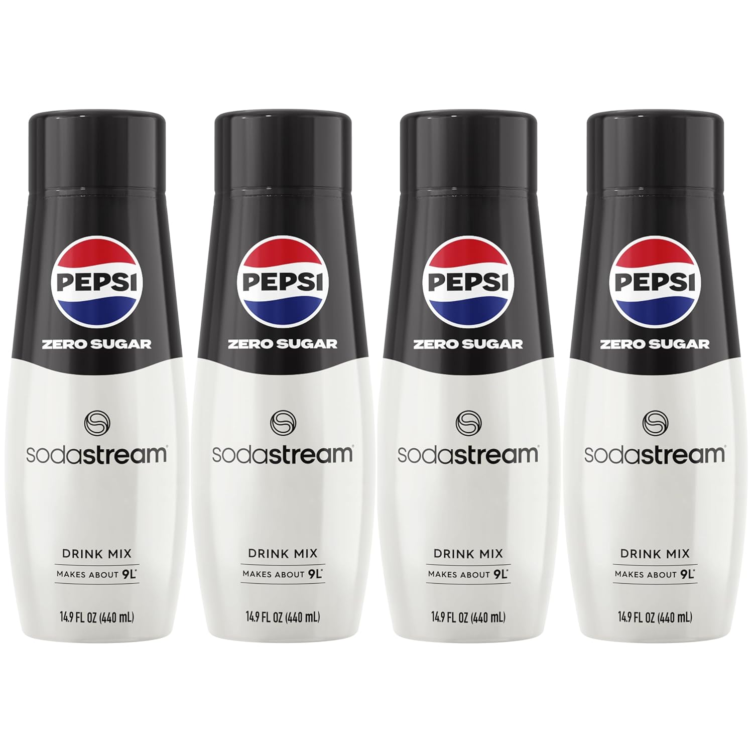 SodaStream® Pepsi® Zero Sugar Beverage Mix (440ml, Pack of 4)