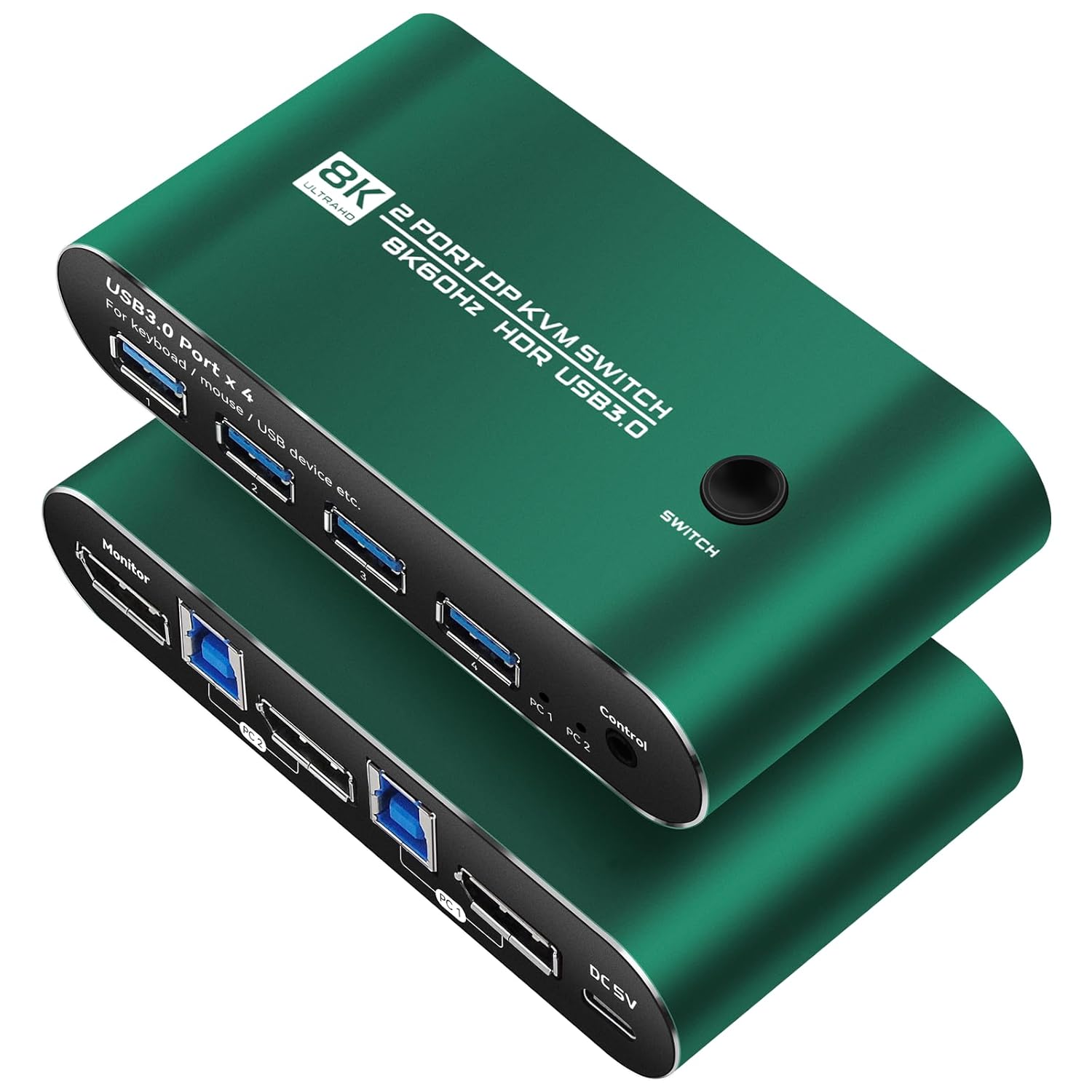 kvm Switch 1 Monitors 2 Computers dp 4k 240hz kvm Switch 1 Monitors 2 Computers dp 4k 240hz (DP2.1 KVM 2 * 1)