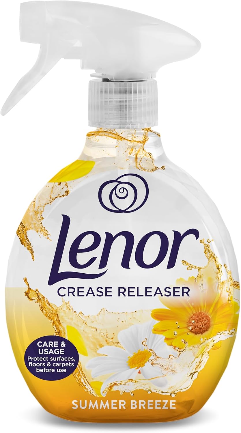 Crease Lenor Crease Releaser Spray Removes Creases in Fabric. Summer Breeze, 500 Millilitre
