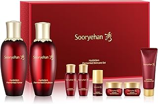 Sooryehan Hyobidam Fermented Skincare Gift Set (13.53fl oz) - Premium Korean Skin Care for Intense Hydration, Elasticity. Wild Ginseng.