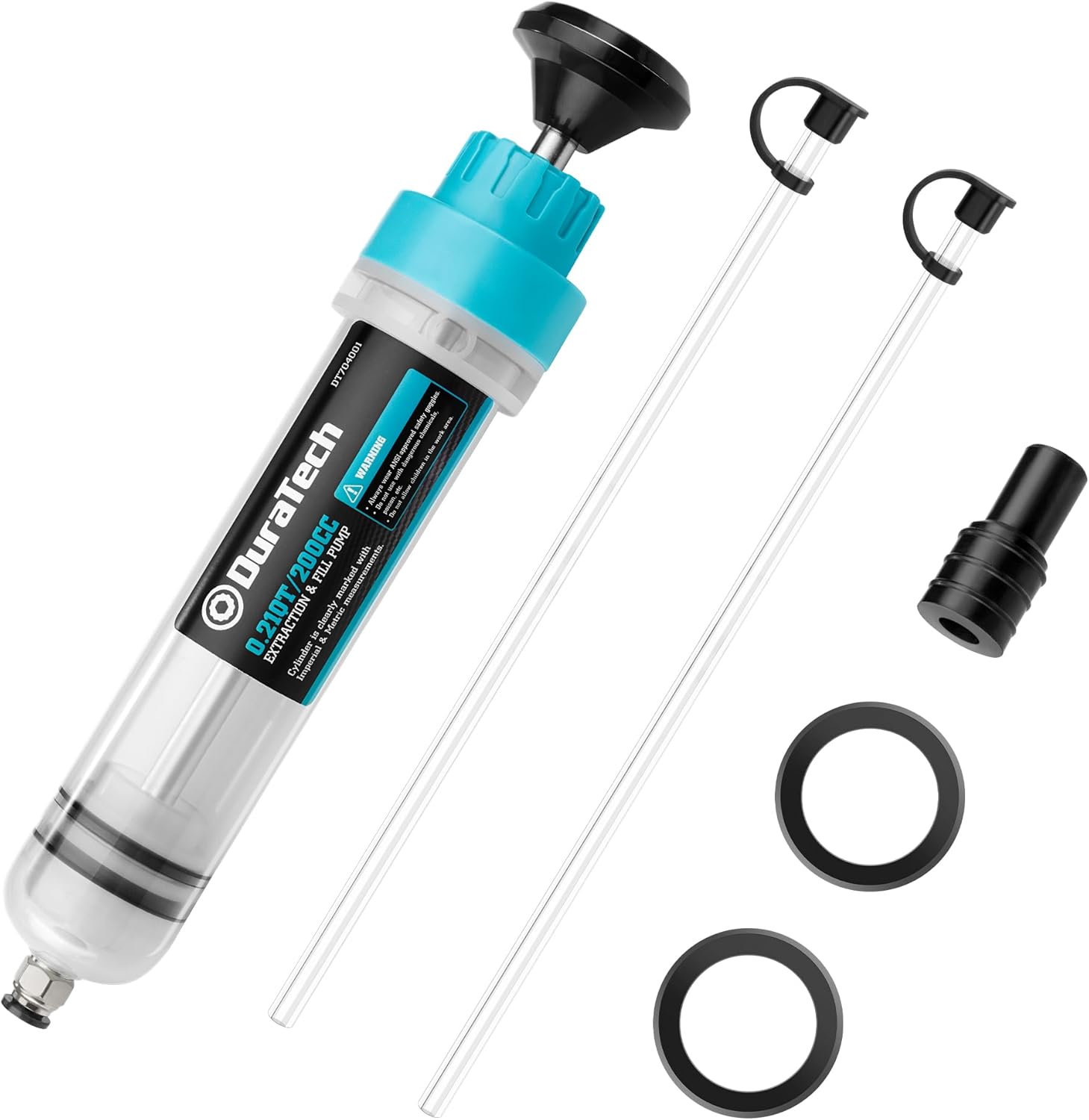 DURATECH 200cc Engine Oil Extractor Fluid Suction Pump| Keeps Engine Bay Clean with Oil Syringe | Oil Syringe and Fluid Extractor Change Engine Oil Efficiently | Suction Pump for Variety Applications