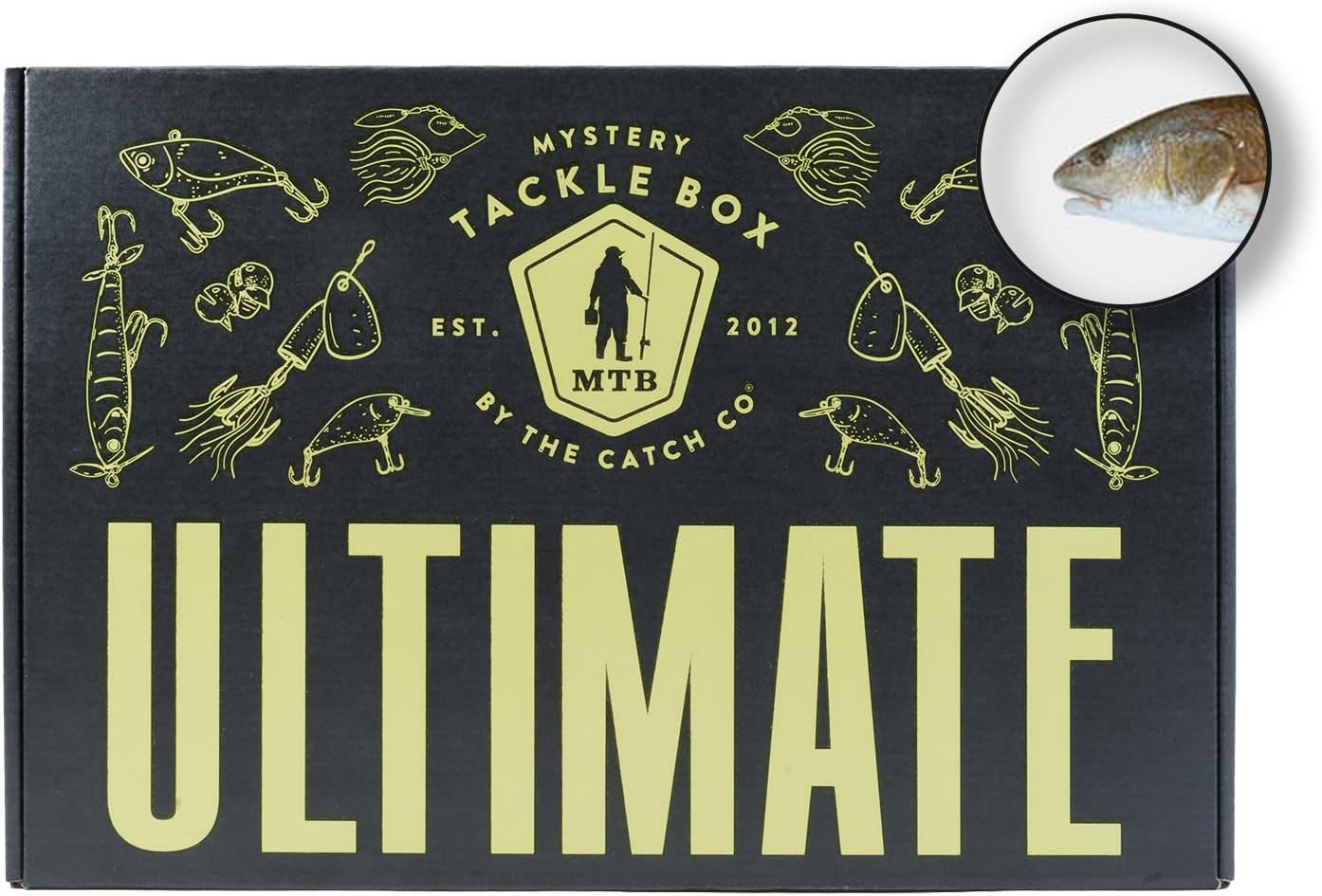 Catch Co Mystery Tackle Box Inshore Saltwater Fishing Kit | Redfish | Striped Bass| Snook | Speckled Trout | Flounder