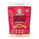 Lakanto Golden Monk Fruit Sweetener With Erythritol, Raw Cane Sugar Substitute From Monk Fruit Extract, Raw Sugar Replacement for Baking, Coffee & Tea, Gluten Free, Low Carb, Non GMO, Keto, 3 LB Bag