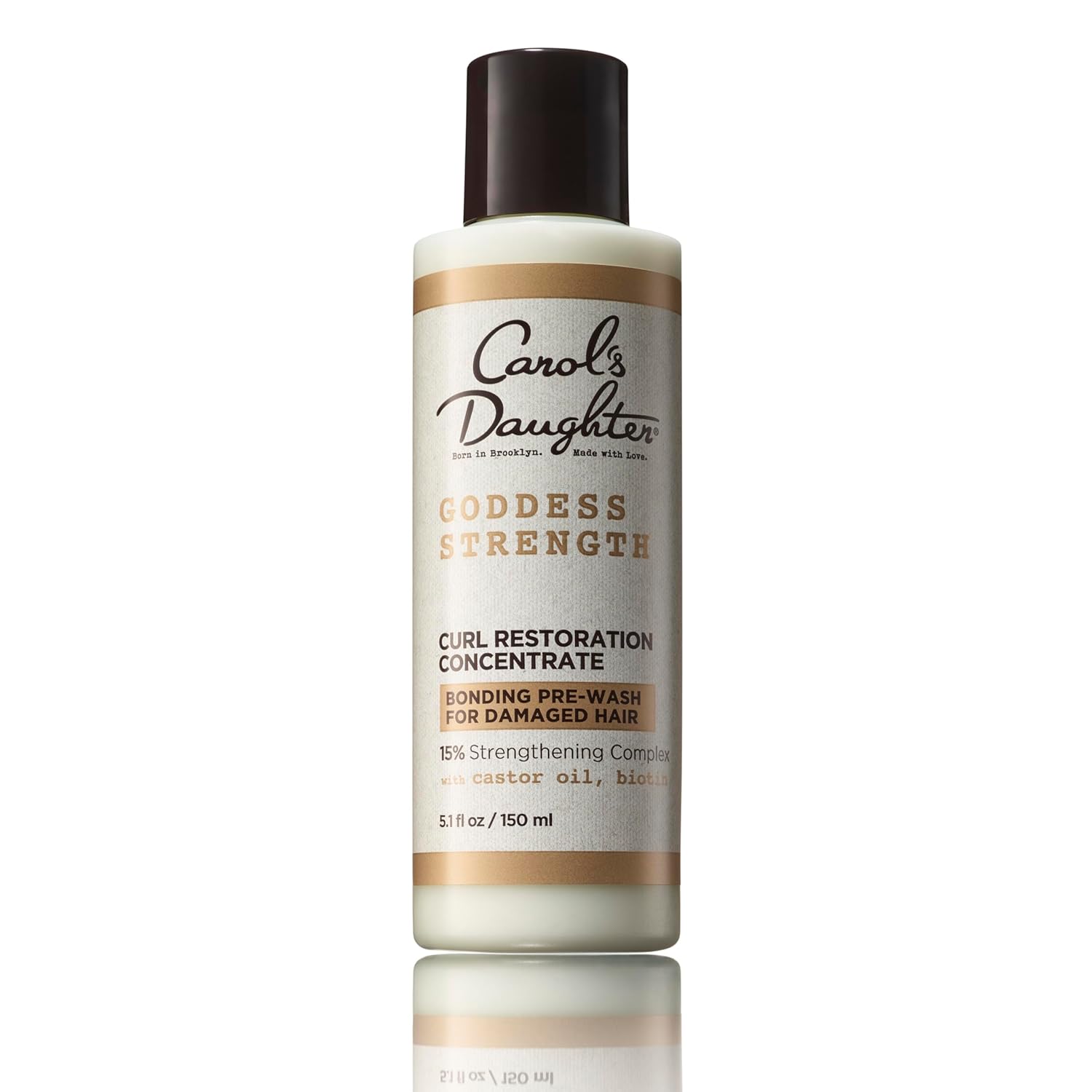 Carol's Daughter Goddess Strength Curl Restoration​ Concentrate, Bonding Pre Shampoo Hair Repair Treatment For Damaged Hair, 5.1 Fl Oz