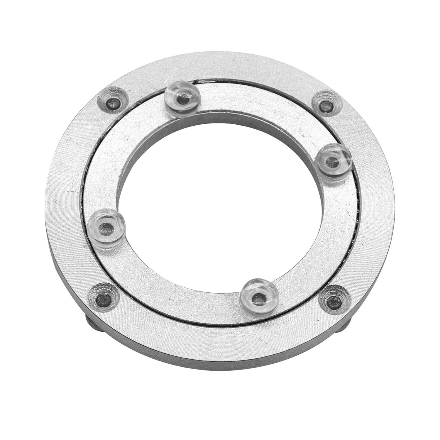 Aluminium Alloy Turntable Bearing, Heavy Duty Swivel Turntable Lazy Susan Rotating Bearing Turntable Round Dining Table Smooth Swivel Plate Hardware (120mm - 4.7inch)