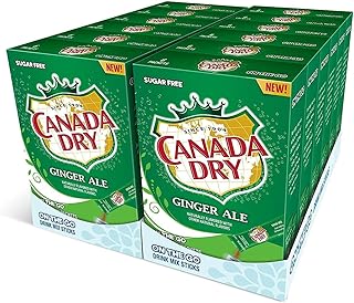 Canada Dry Powder Drink Mix – Sugar Free & Delicious (Original Ginger Ale, 72 Sticks)