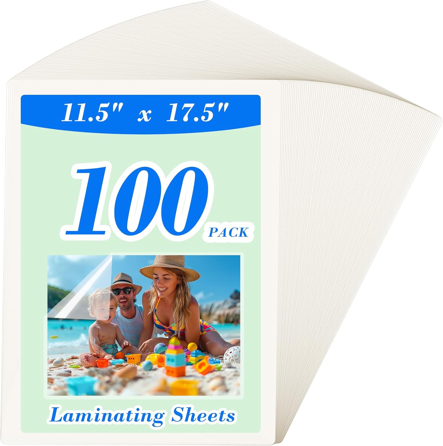 HORLIMER 100 Pack 11x17 Laminating Sheets, Clear Thermal Laminating Pouches 11.5 x 17.5 for Laminator, 3 Mil