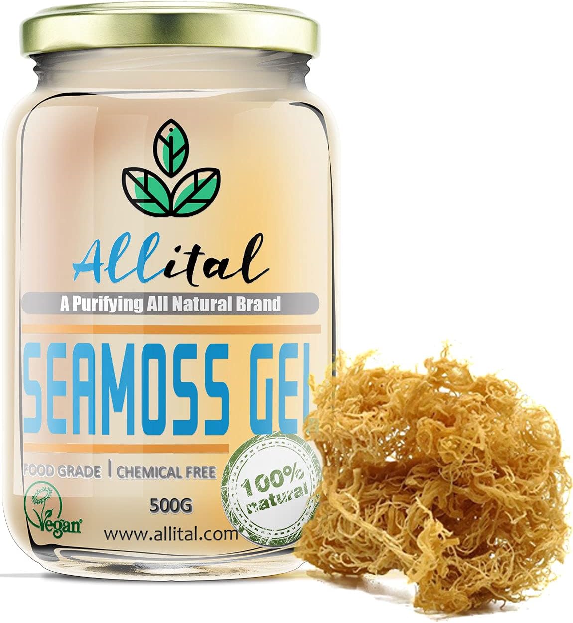 500ml Sea Moss Gel in The UK Wildcrafted in St Lucia Made Fresh to Order, Vegan Non GMO, Full of Minerals, Great for Smoothies, Soups, Salads