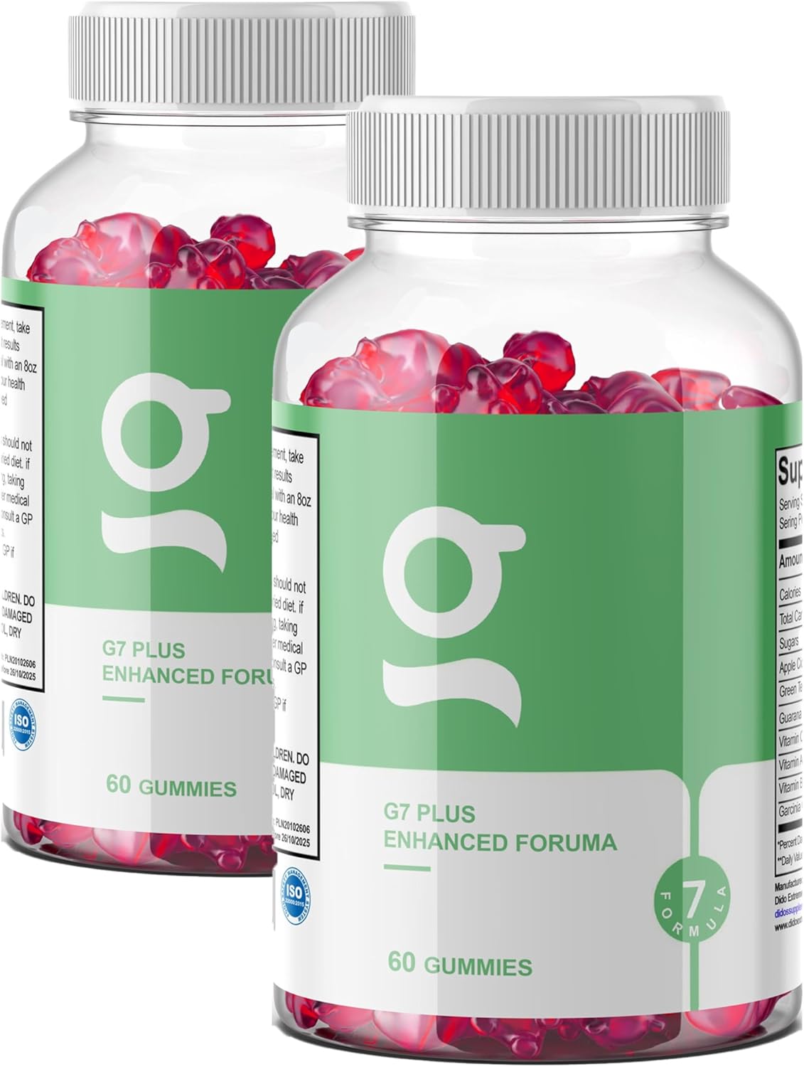 G7 Plus Enhanced Formula Gummies / 2 Monthly Supply - Supplement Heaven